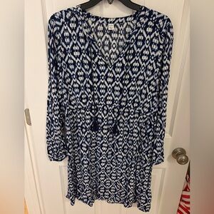 Old Navy Navy and White Boho Dress